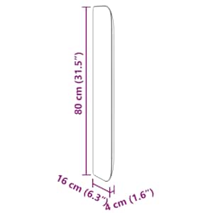 Uši čela postele Černá 80 x 16 x 4 cm samet - obrázek 11