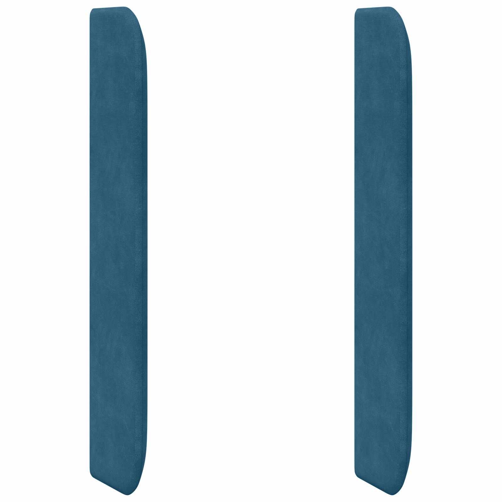 vidaXL Hoofdbord oor Blauw 80 x 16 x 4 cm Fluweel, foto 3