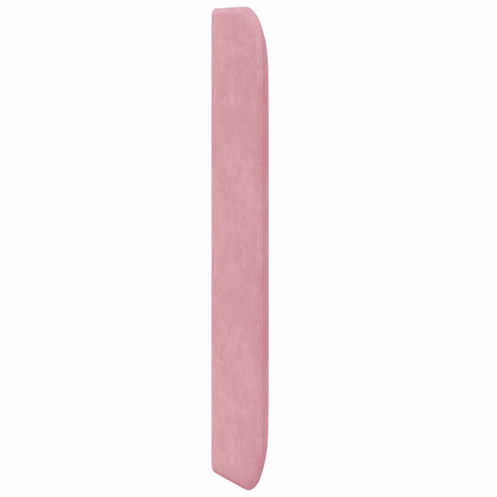 vidaXL Kopfteil Ohr Rosa 80 x 16 x 4 cm Samt – Bild 5
