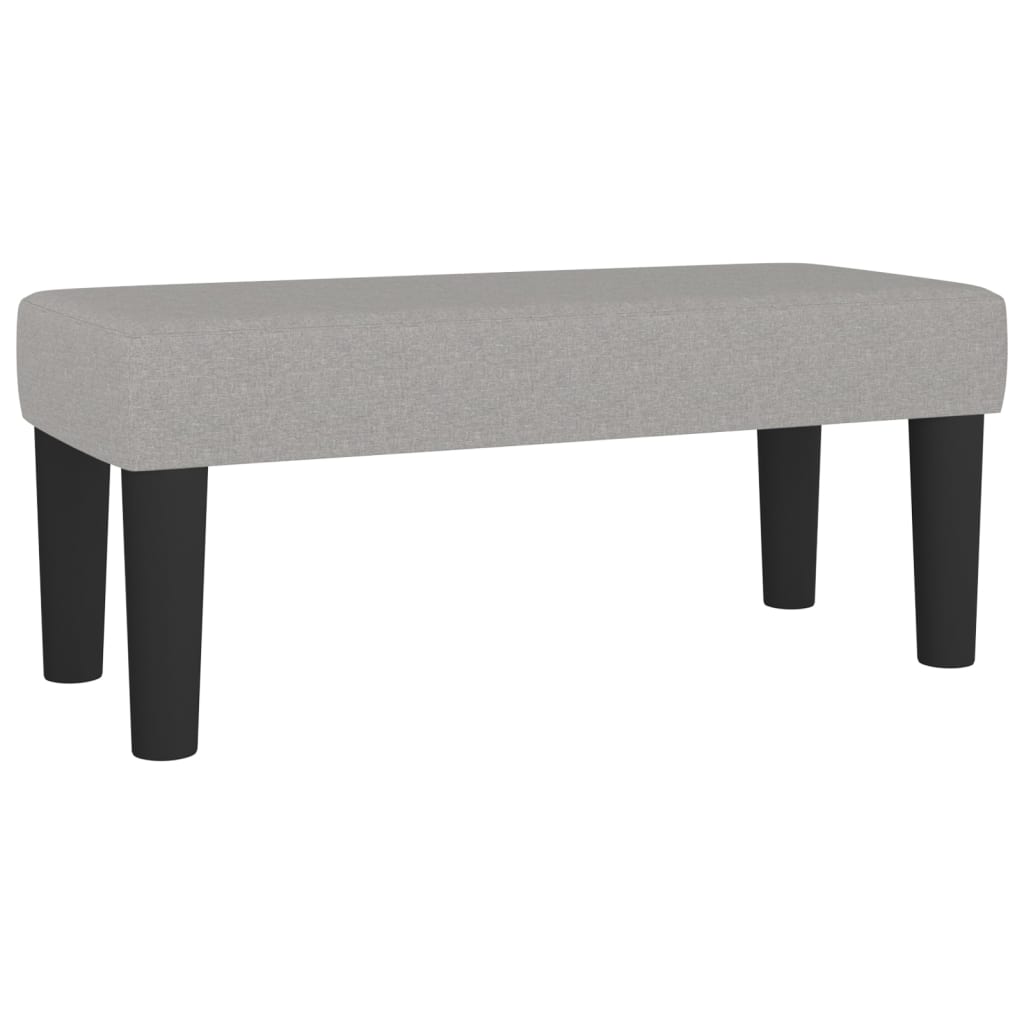 vidaXL Lavice světle šedá 70 x 30 x 30 cm textil