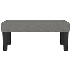 Lavice tmavě šedá 70 x 30 x 30 cm textil - obrázek 3