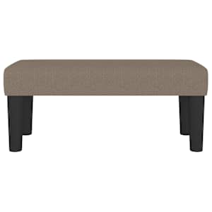 Lavice taupe 70 x 30 x 30 cm textil - obrázek 3