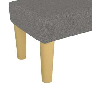 Lavice tmavě šedá 70 x 30 x 30 cm textil - obrázek 5