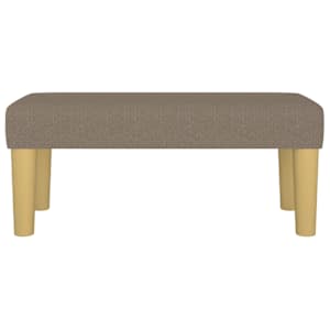 Lavice taupe 70 x 30 x 30 cm textil - obrázek 3