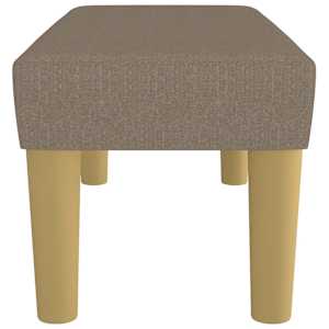 Lavice taupe 70 x 30 x 30 cm textil - obrázek 4