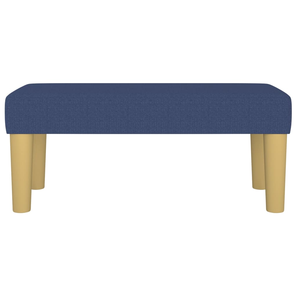 vidaXL Bankje 70x30x30 cm stof blauw afbeelding