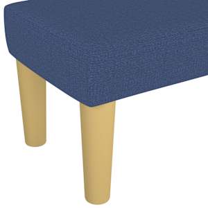 Lavice modrá 70 x 30 x 30 cm textil - obrázek 5