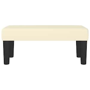 vidaXL Sitzbank Creme 70x30x30 cm Kunstleder