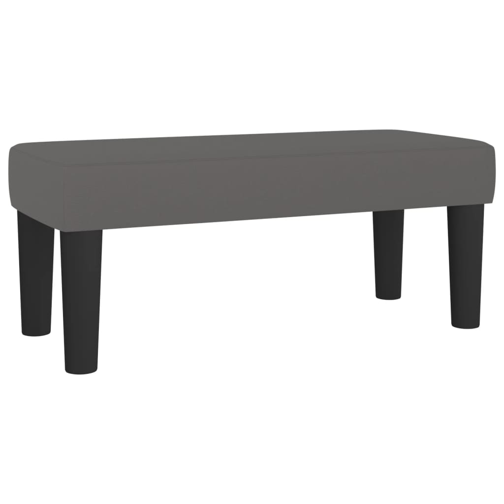 vidaXL Lavice šedá 70 x 30 x 30 cm umělá kůže