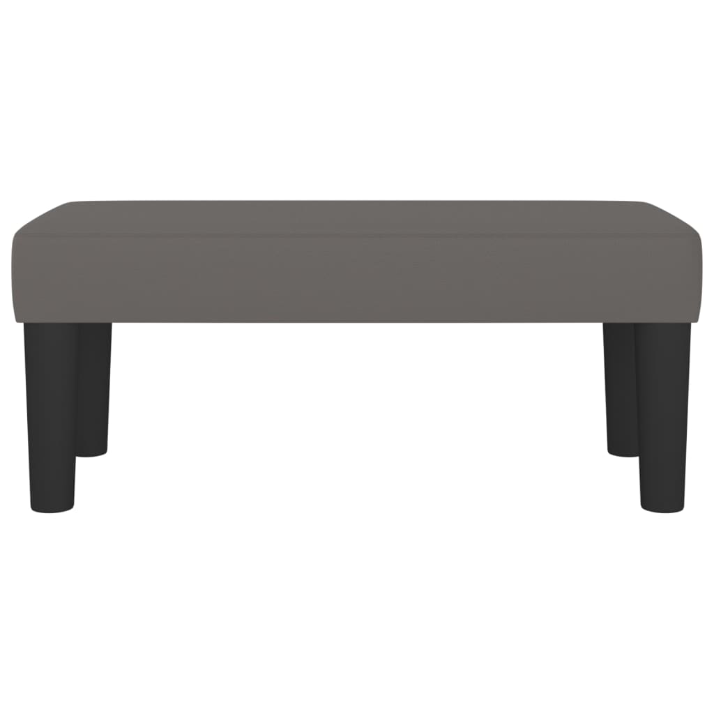vidaXL Bankje 70x30x30 cm kunstleer grijs afbeelding