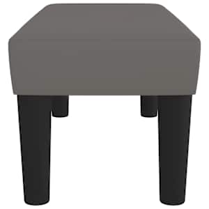 Lavice šedá 70 x 30 x 30 cm umělá kůže - obrázek 4