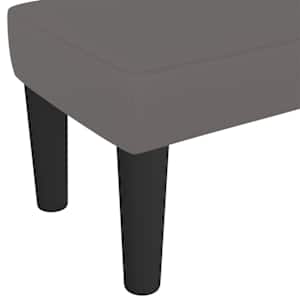 Lavice šedá 70 x 30 x 30 cm umělá kůže - obrázek 5