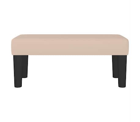 vidaXL cappuccino műbőr pad 70 x 30 x 30 cm