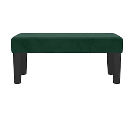 vidaXL | Bank | Donkergroen 70 x 30 x 30 cm Fluweel