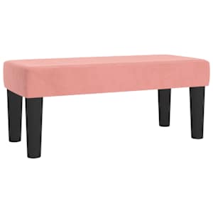 vidaXL pink, roosa, 70x30x30 cm, samet