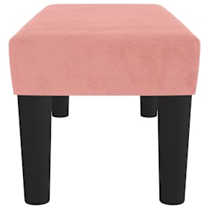 Lavice růžová 70 x 30 x 30 cm samet - obrázek 4