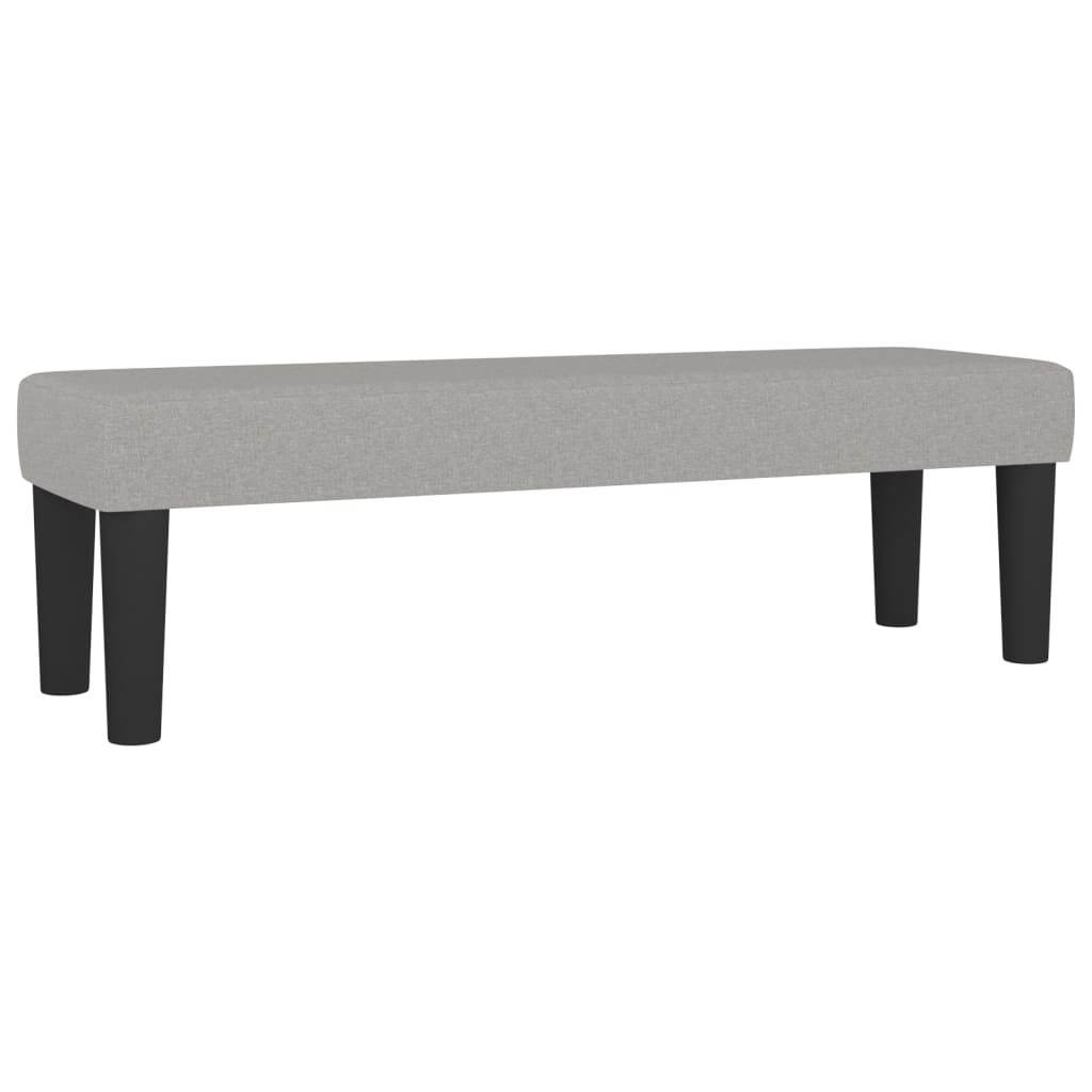 vidaXL Lavice světle šedá 100x30x30 cm textil