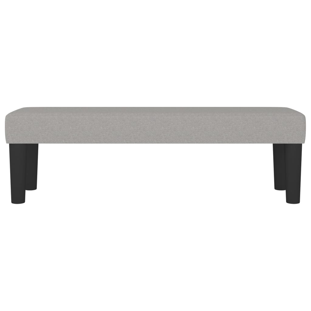 vidaXL Bankje 100x30x30 cm stof lichtgrijs afbeelding