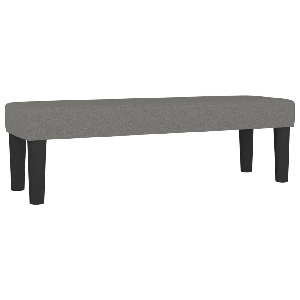 vidaXL Lavice tmavě šedá 100x30x30 cm textil