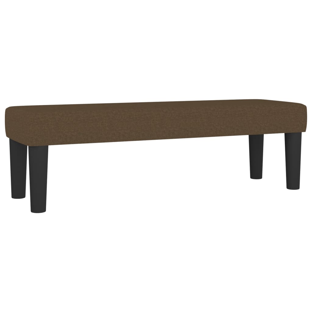 vidaXL Lavice tmavě hnědá 100x30x30 cm textil