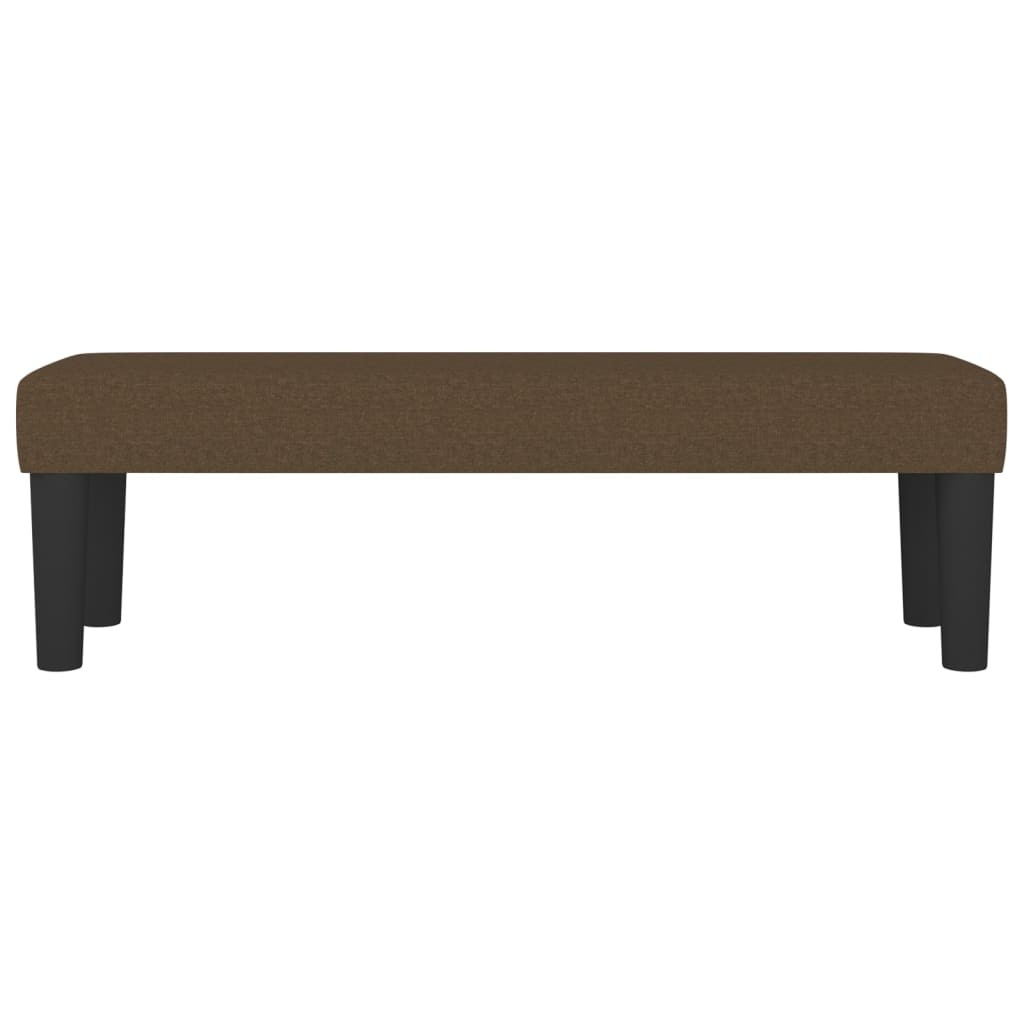 vidaXL Bankje 100x30x30 cm stof donkerbruin afbeelding