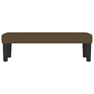 Lavice tmavě hnědá 100x30x30 cm textil - obrázek 3