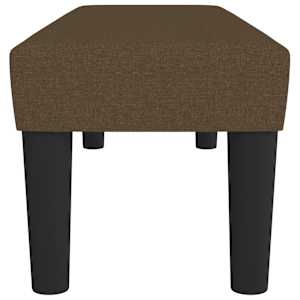 Lavice tmavě hnědá 100x30x30 cm textil - obrázek 4