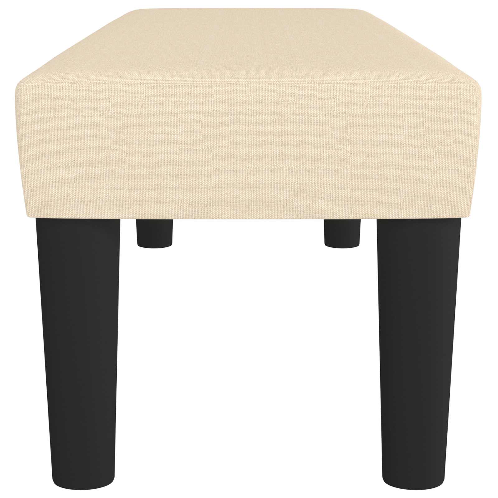 Bankje 100x30x30 cm stof crèmekleurig - Afbeelding 4