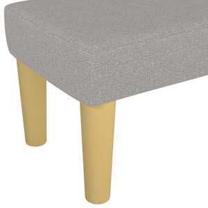 Lavice světle šedá 100x30x30 cm textil - obrázek 5