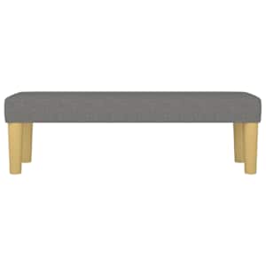 Lavice tmavě šedá 100x30x30 cm textil - obrázek 3