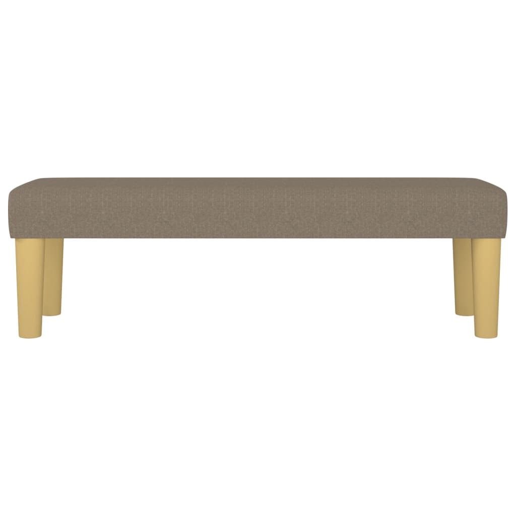 vidaXL Bankje 100x30x30 cm stof taupe afbeelding