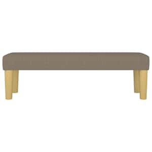 Lavice taupe 100x30x30 cm textil - obrázek 3