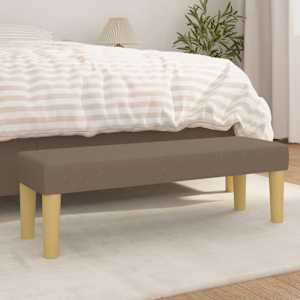 Lavice taupe 100x30x30 cm textil - obrázek 1