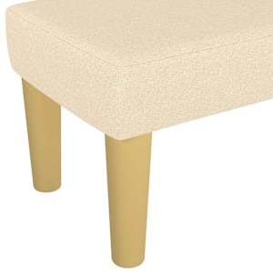 Lavice krémová 100x30x30 cm textil - obrázek 5