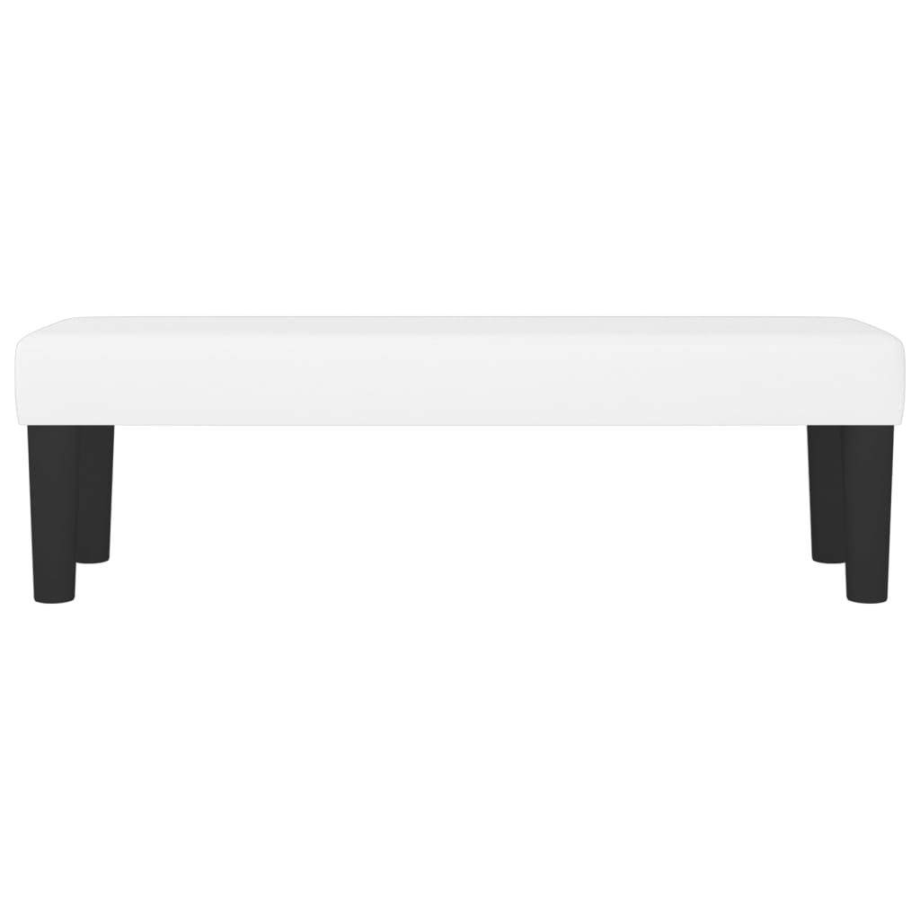 vidaXL Bankje 100x30x30 cm kunstleer wit afbeelding