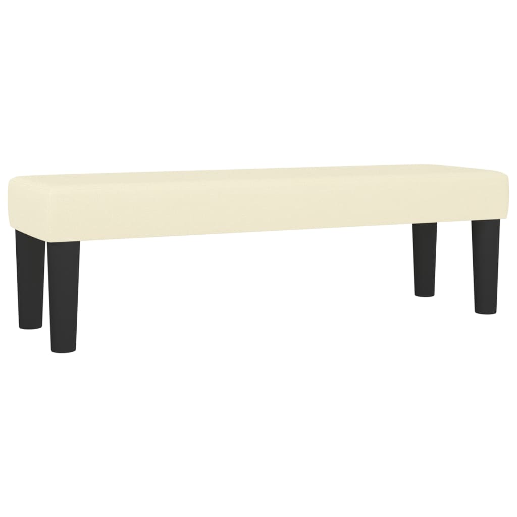 vidaXL Lavice krémová 100x30x30 cm umělá kůže