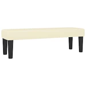 Lavice krémová 100x30x30 cm umělá kůže - obrázek 2