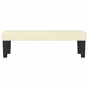 Lavice krémová 100x30x30 cm umělá kůže - obrázek 3