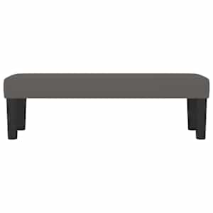 Lavice šedá 100x30x30 cm umělá kůže - obrázek 3