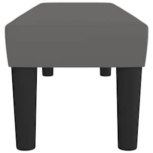 Lavice šedá 100x30x30 cm umělá kůže - obrázek 4