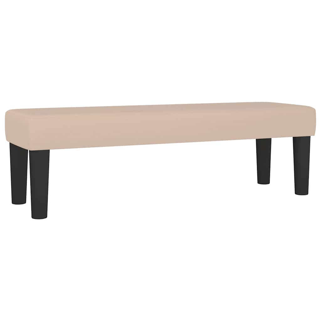 vidaXL Lavice cappuccino 100x30x30 cm umělá kůže