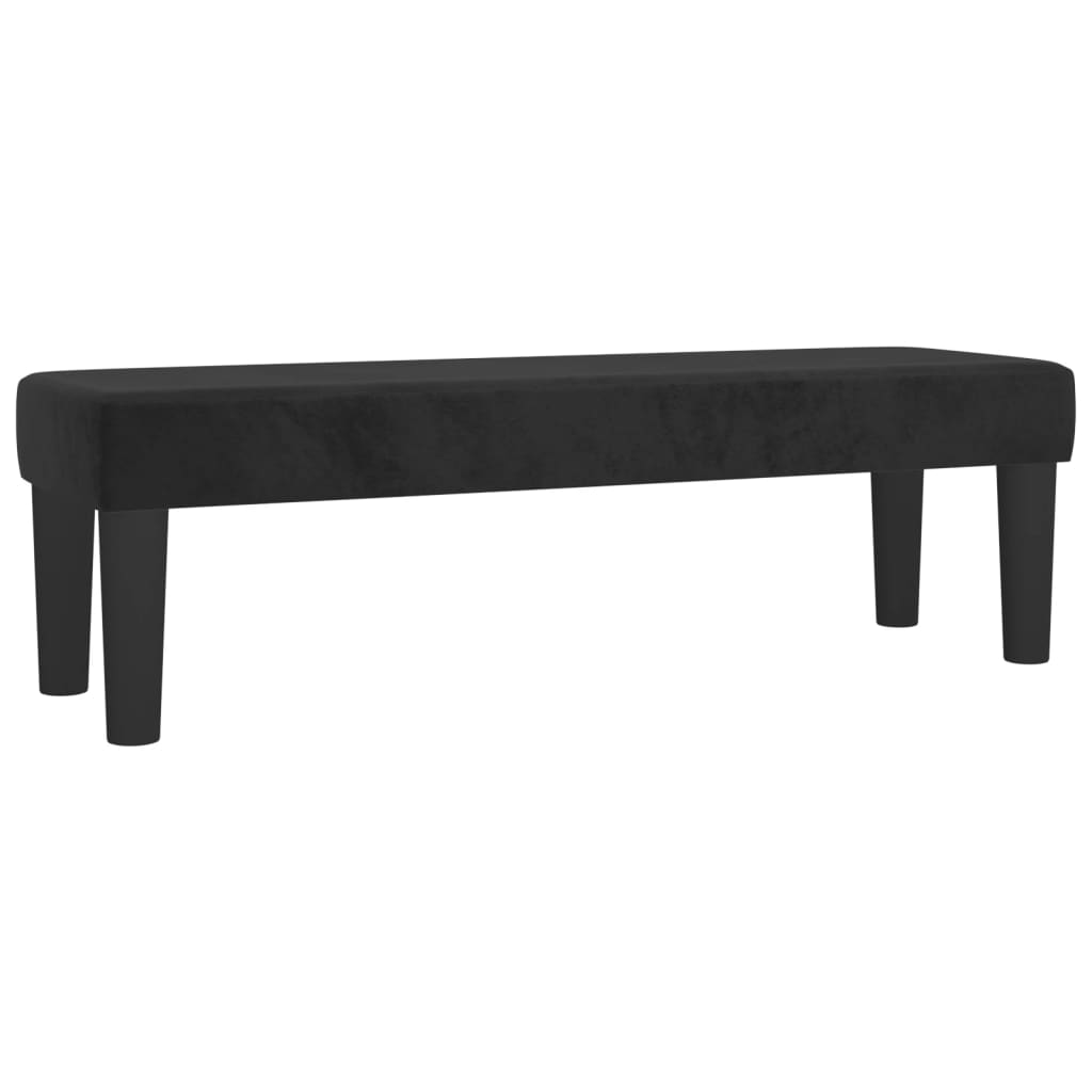 vidaXL Lavice černá 100x30x30 cm samet