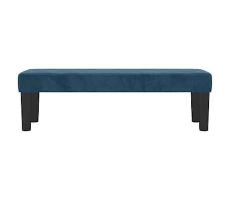 vidaXL | Bank | Donkerblauw 100 x 30 x 30 cm Fluweel