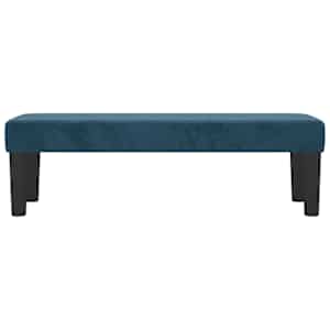 vidaXL | Bank | Donkerblauw 100 x 30 x 30 cm Fluweel