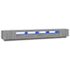 vidaXL 3-osaline telerikapikomplekt, LED, hall Sonoma tamm, tehispuit