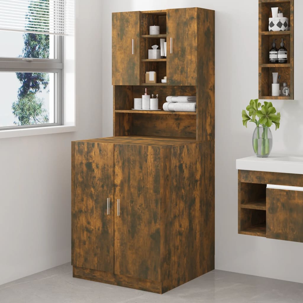  Washing Machine Cabinet Laundry Room Home Rack Cupboard Multi Colours vidaXL