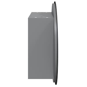 Koupelnová skříňka s kulatým zrcadlem a LED šedá 40x40x17,5 cm - obrázek 7