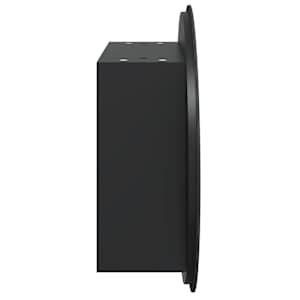 Koupelnová skříňka s kulatým zrcadlem a LED černá 47x47x17,5 cm - obrázek 7