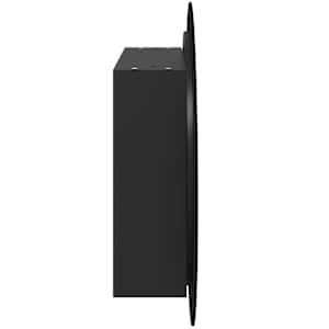 Koupelnová skříňka s kulatým zrcadlem a LED černá 54x54x17,5 cm - obrázek 7