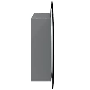 Koupelnová skříňka s kulatým zrcadlem a LED šedá 54x54x17,5 cm - obrázek 7